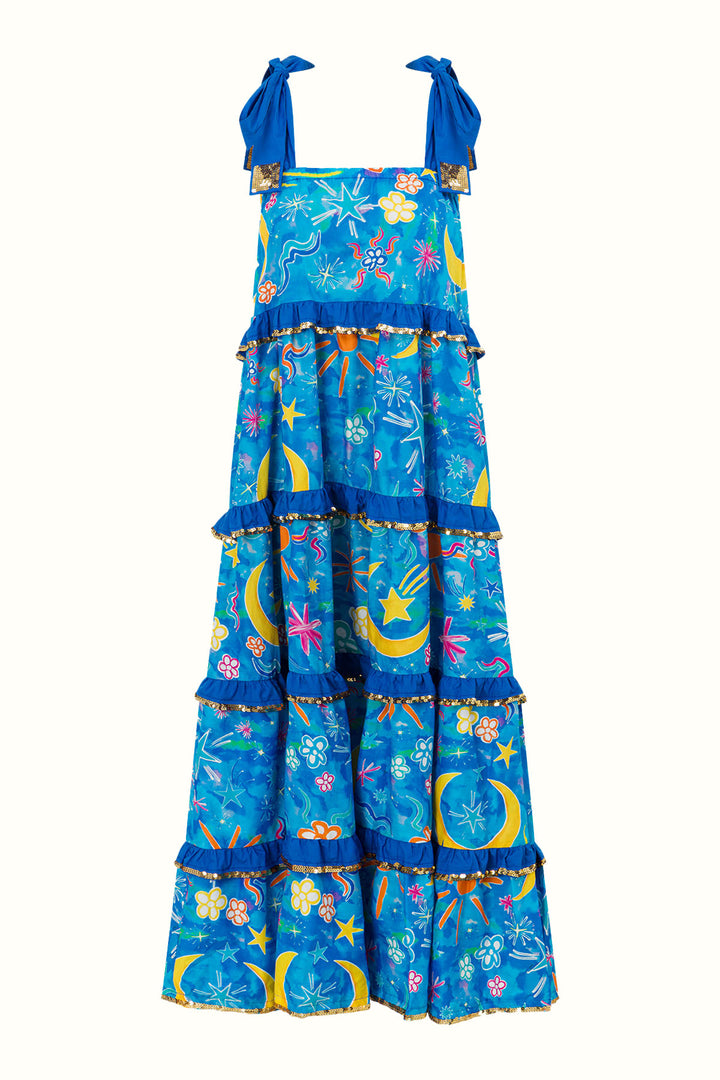 Aurora Australis Scallop Dress