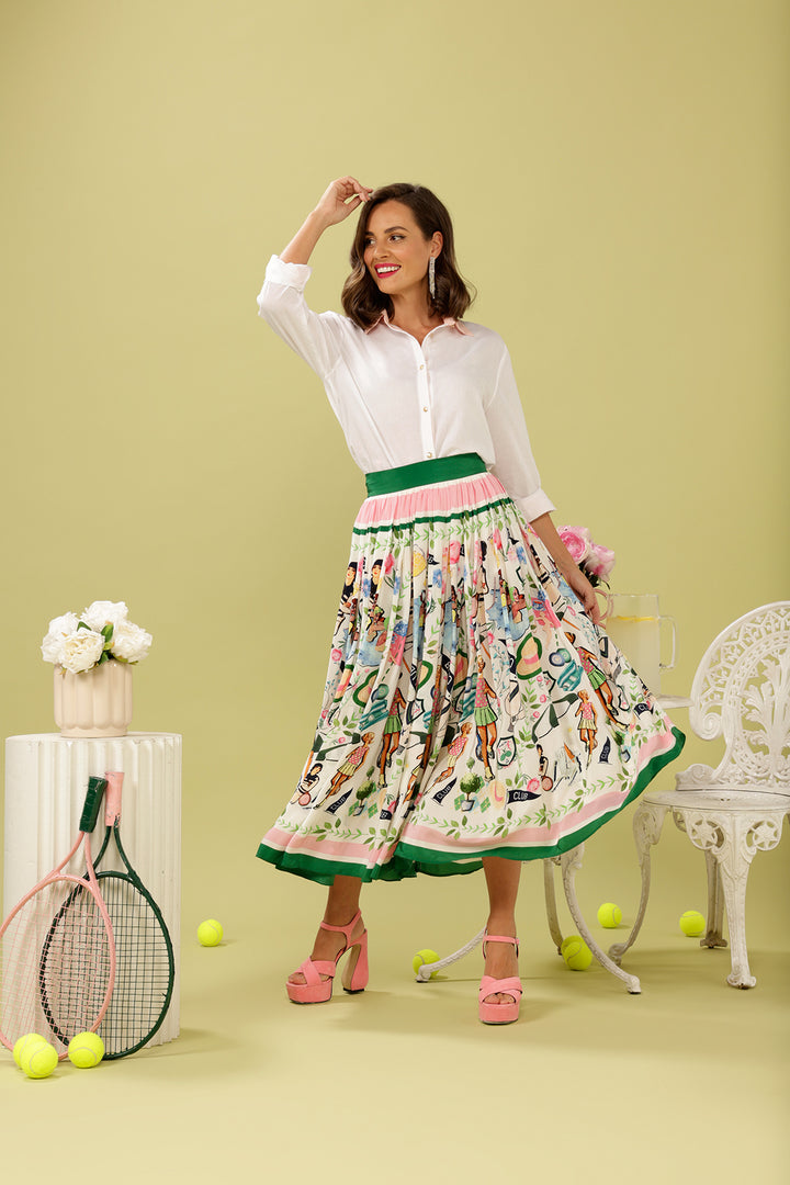 The Country Club Silky Skirt by Bonita Collective
