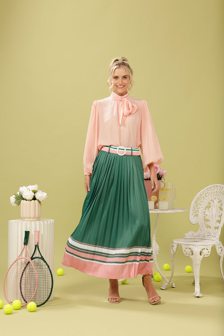 The Meet Me At The Club Pleated Skirt