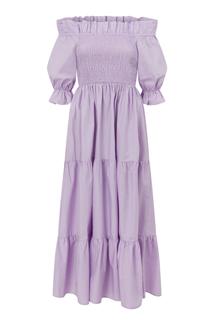 Off Shoulder Dress - Lavender