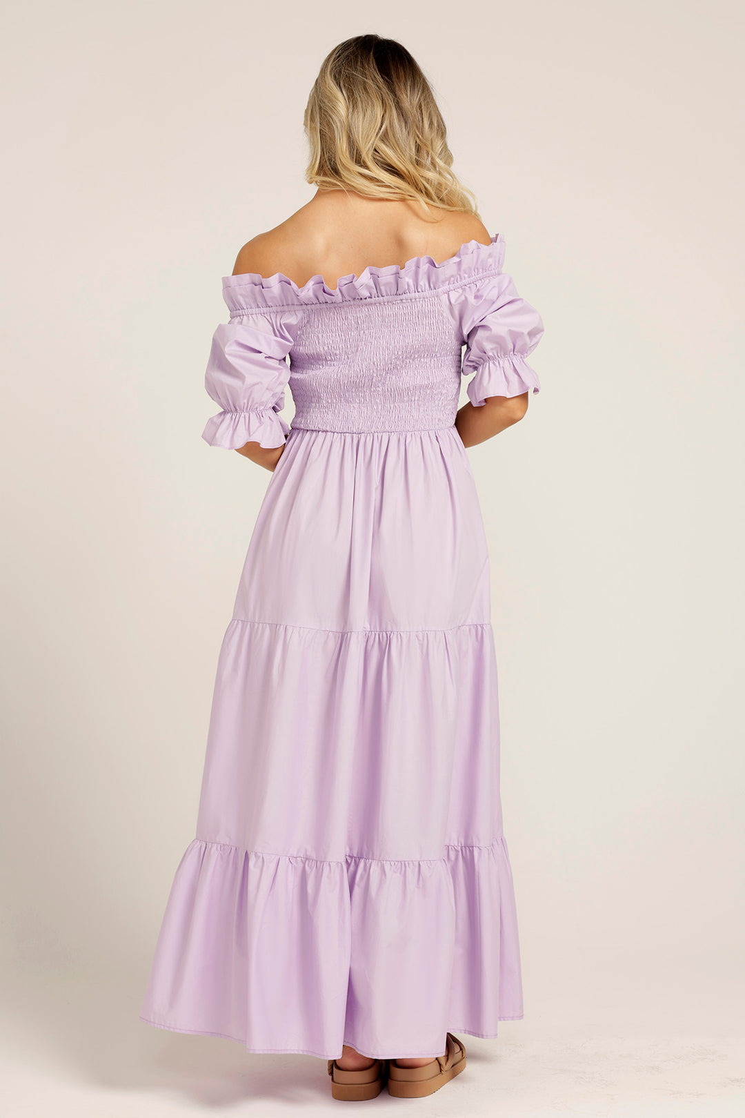 Off Shoulder Dress - Lavender