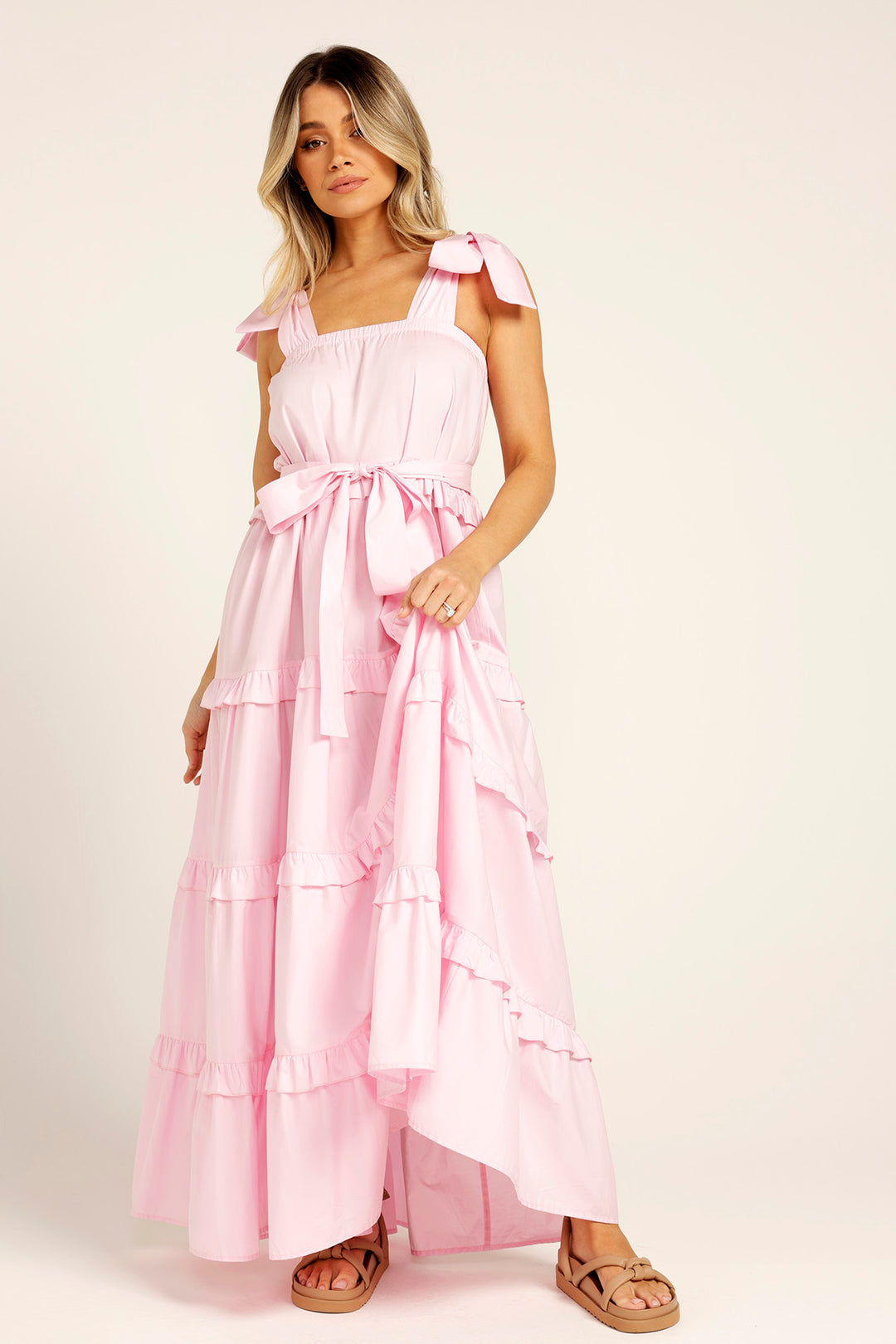 Scallop Dress - Soft Pink