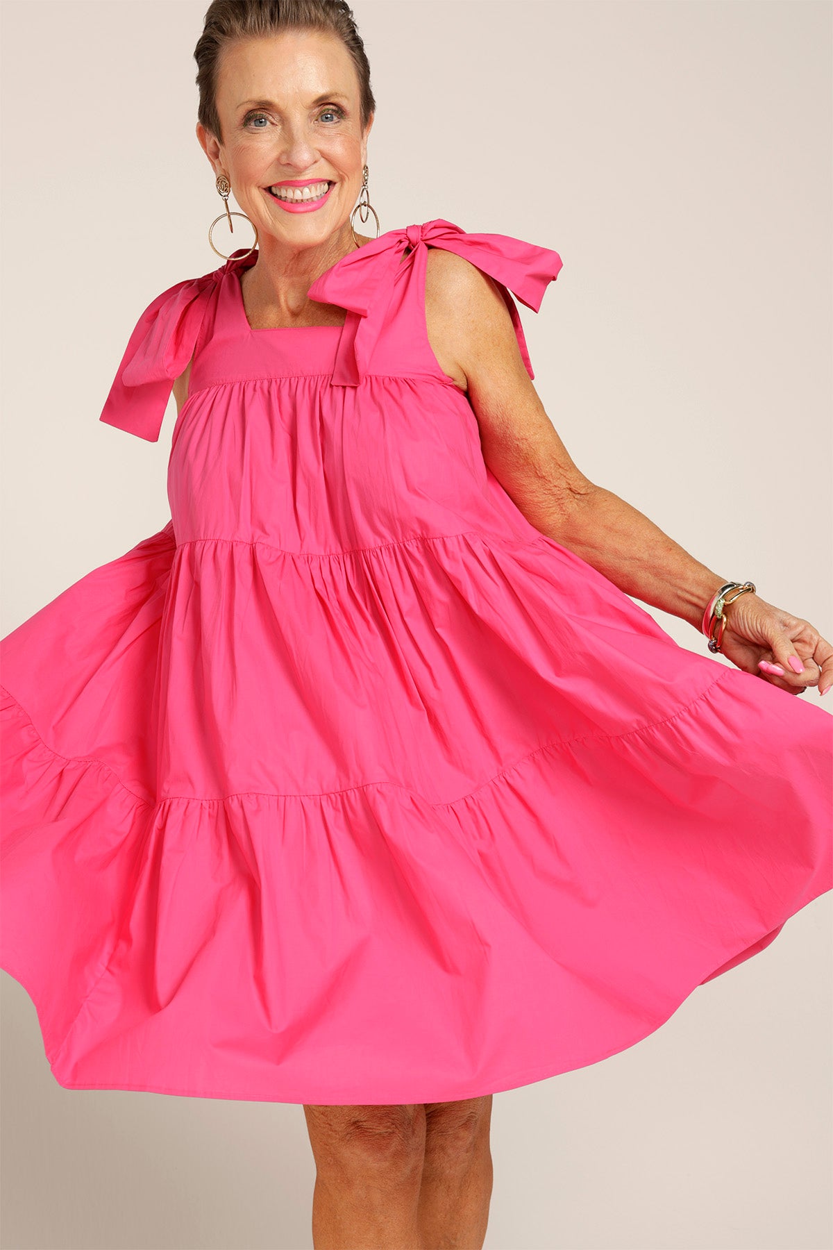 Hot pink hot sale swing dress