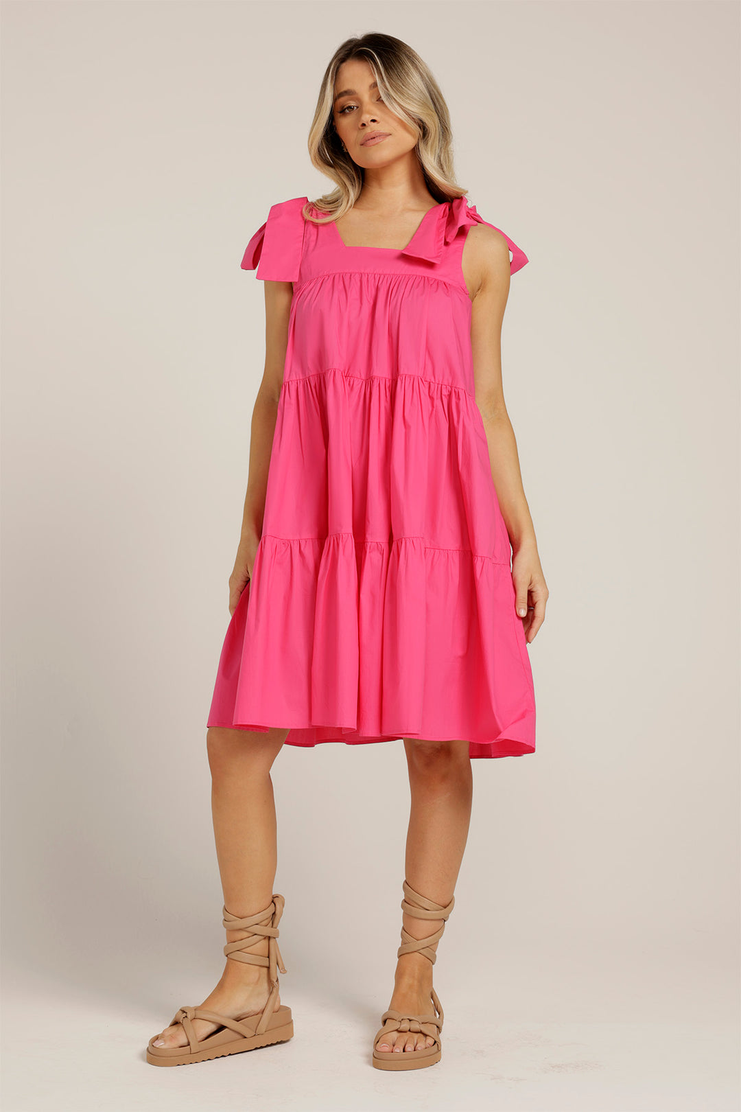 Swing Dress - Hot Pink
