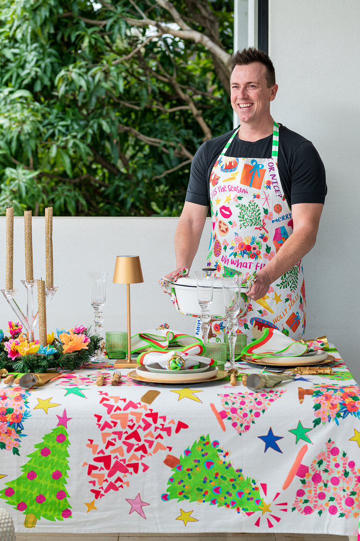 Holly Jolly Tablecloth - Round
